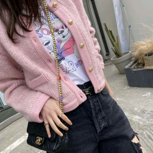 넘버프로젝트 헤드투토 알파카 모헤어 버튼 가디건