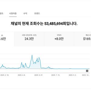 8만명 국내 시청자층 유튜브 채널