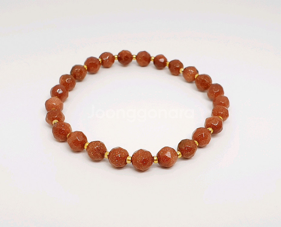 골드스톤 글래스 팔찌--0