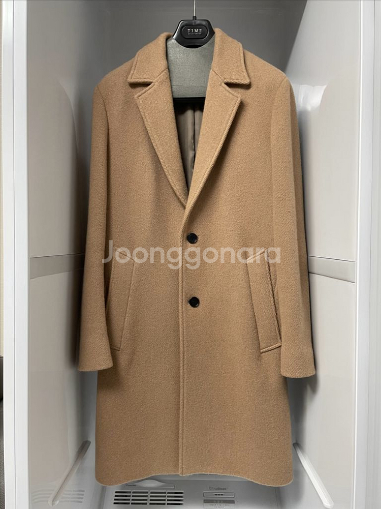 타임옴므 카멜&캐시미어 베이지 코트 95사이즈--0