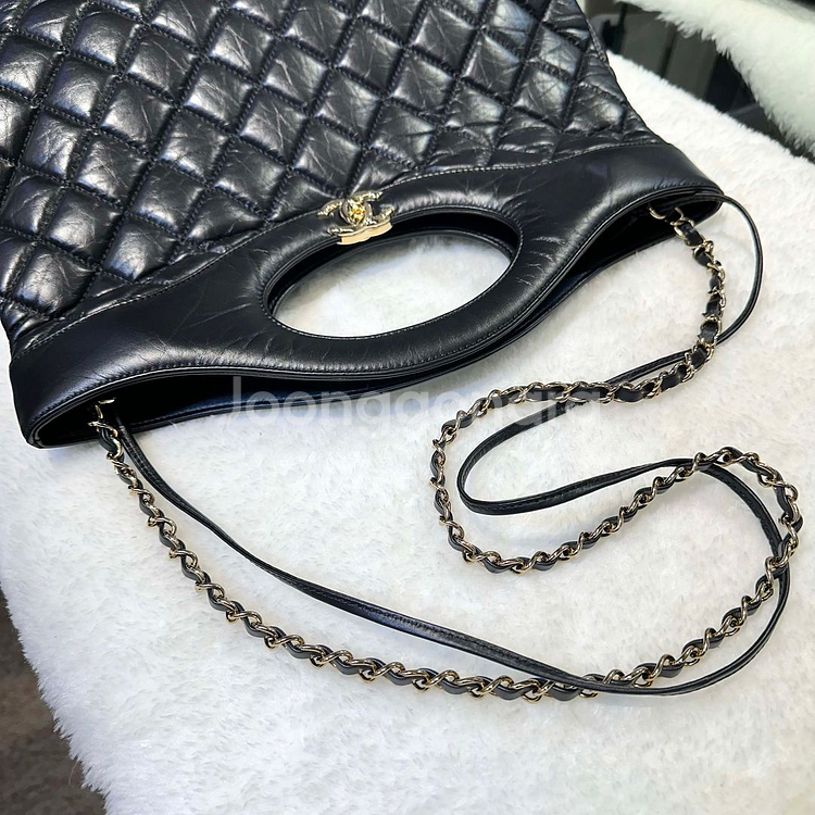 샤넬 31백 토트겸숄더백 라지 블랙 금장-H101701--4