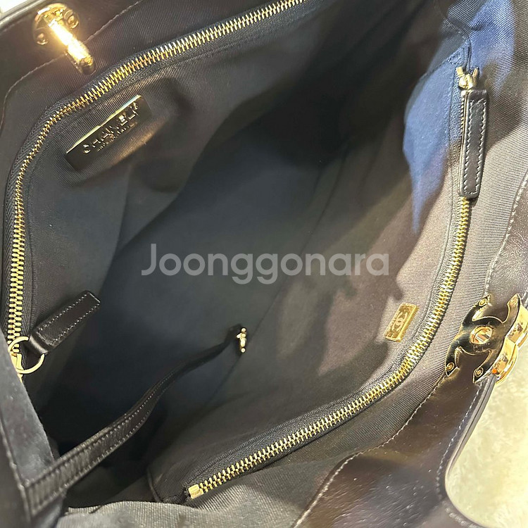 샤넬 31백 토트겸숄더백 라지 블랙 금장-H101701--6