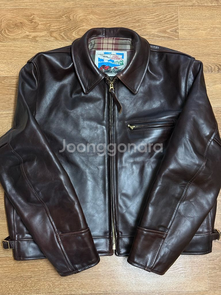 에어로레더 하이웨이맨 40 크롬악셀 홀스하이드 브라운--0