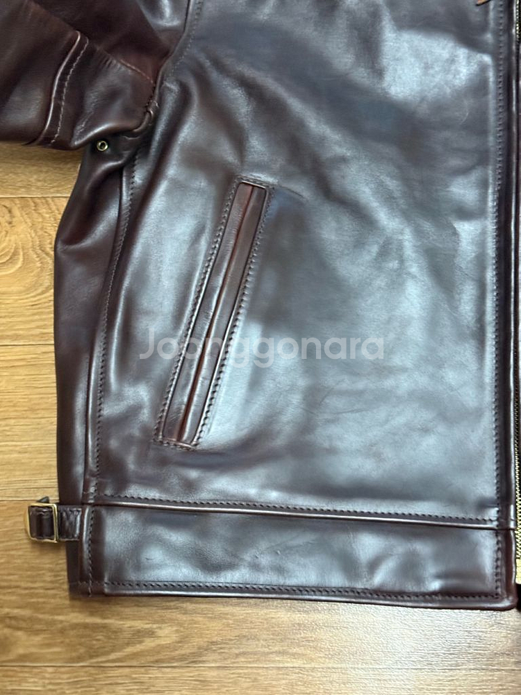 에어로레더 하이웨이맨 40 크롬악셀 홀스하이드 브라운--5