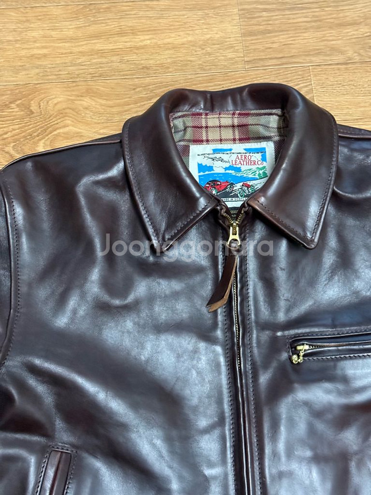 에어로레더 하이웨이맨 40 크롬악셀 홀스하이드 브라운--2