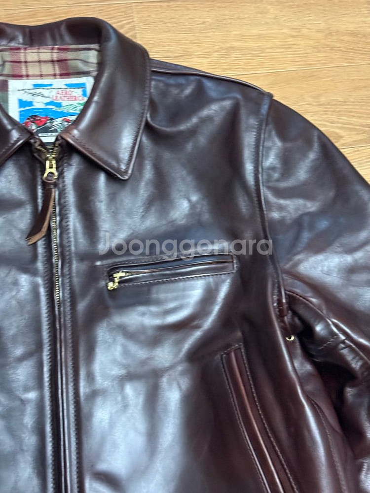 에어로레더 하이웨이맨 40 크롬악셀 홀스하이드 브라운--3