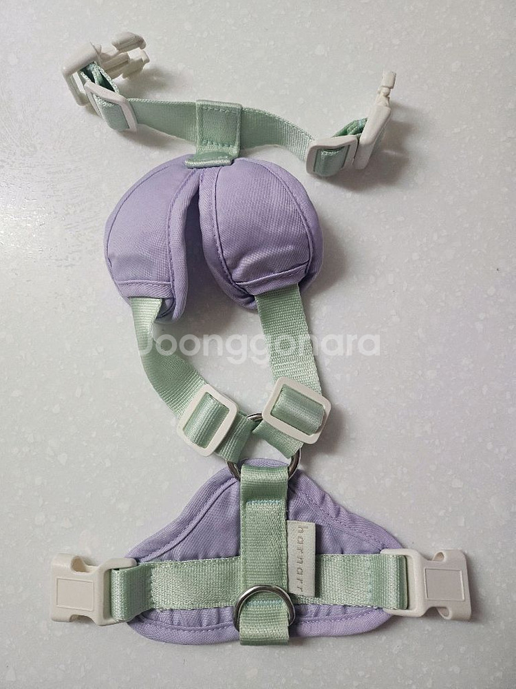 하르나르 하네스 라벤더&민트 XS + 리드줄 세트 판매--0