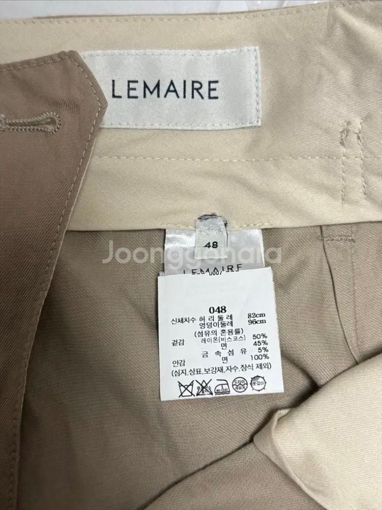 [국내정품] 르메르 셋업 블루종 팬츠 베이지 50/48--5