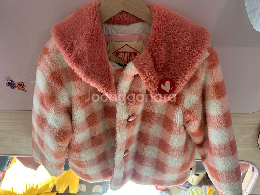 베베드피노 체크코트 120사이즈--0