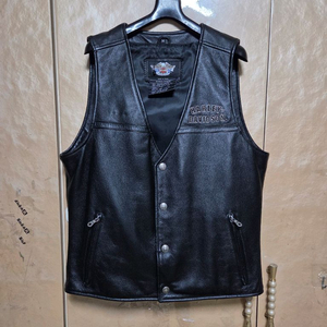 할리데이비슨 정품 가죽 조끼 거의새제품