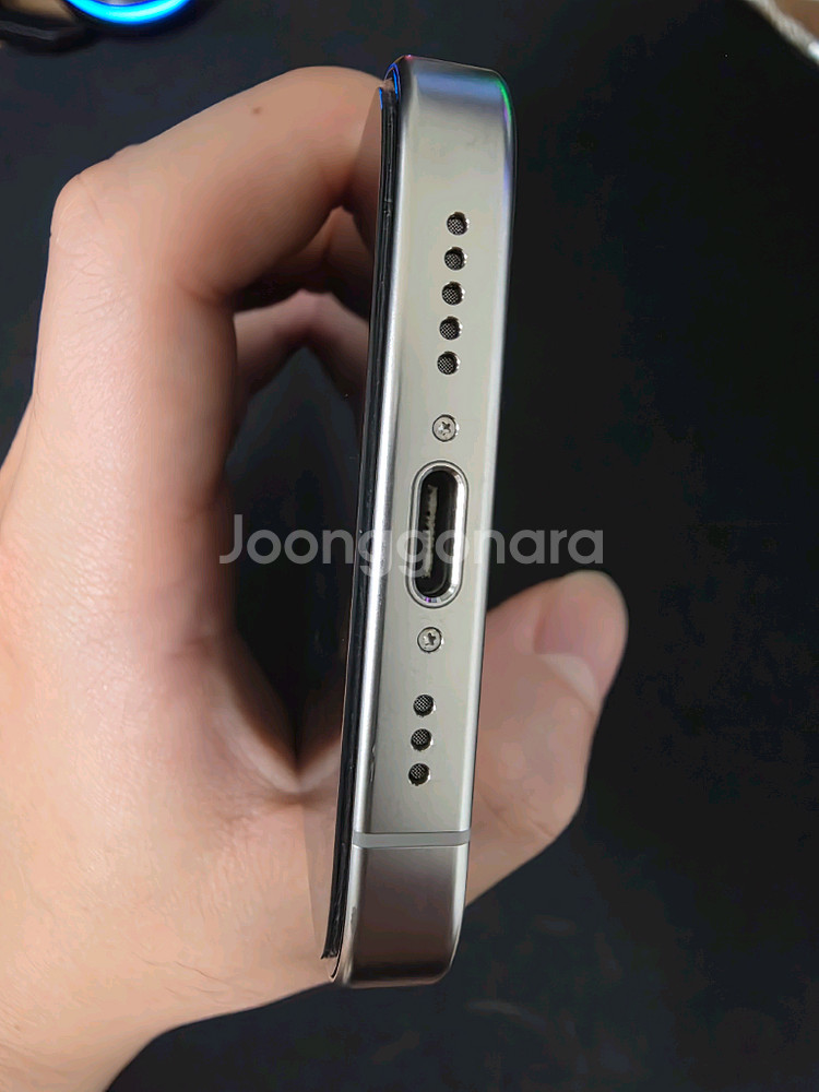 아이폰15 프로 화이트 128--5