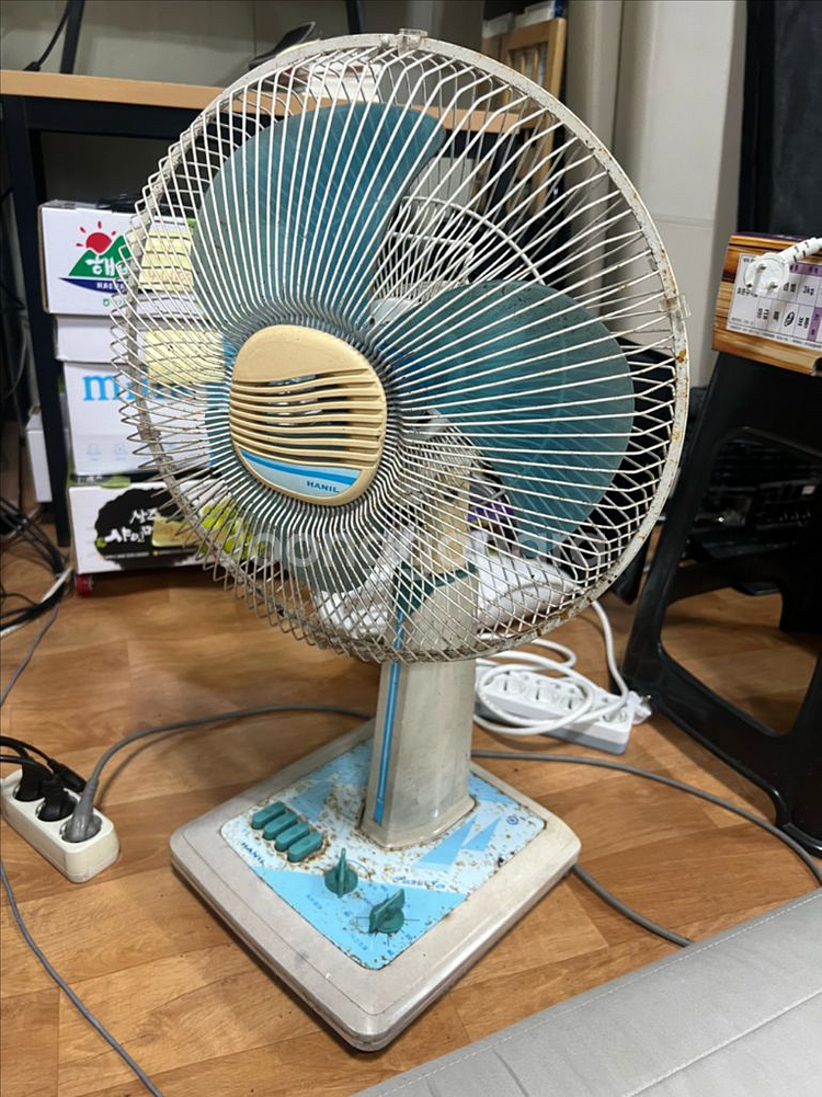 한일 오래된 골동품 선풍기 레트로 빈티지 인테리어 소품--0