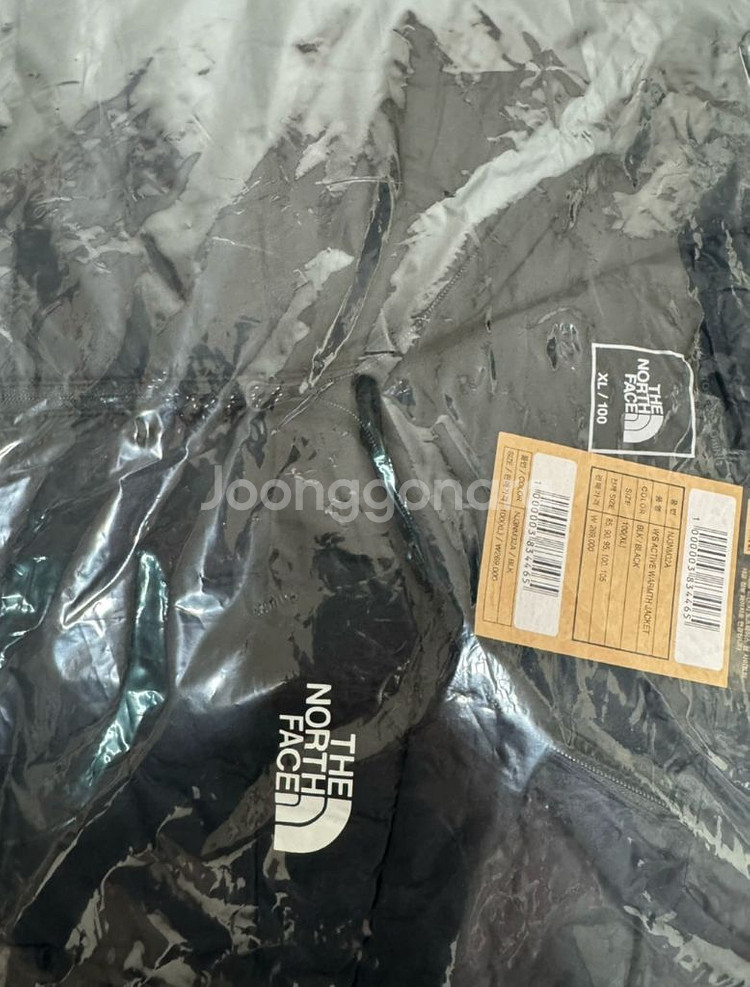 [여성 XL] 노스페이스 엑티브 웜스 경량패딩(블랙)--4