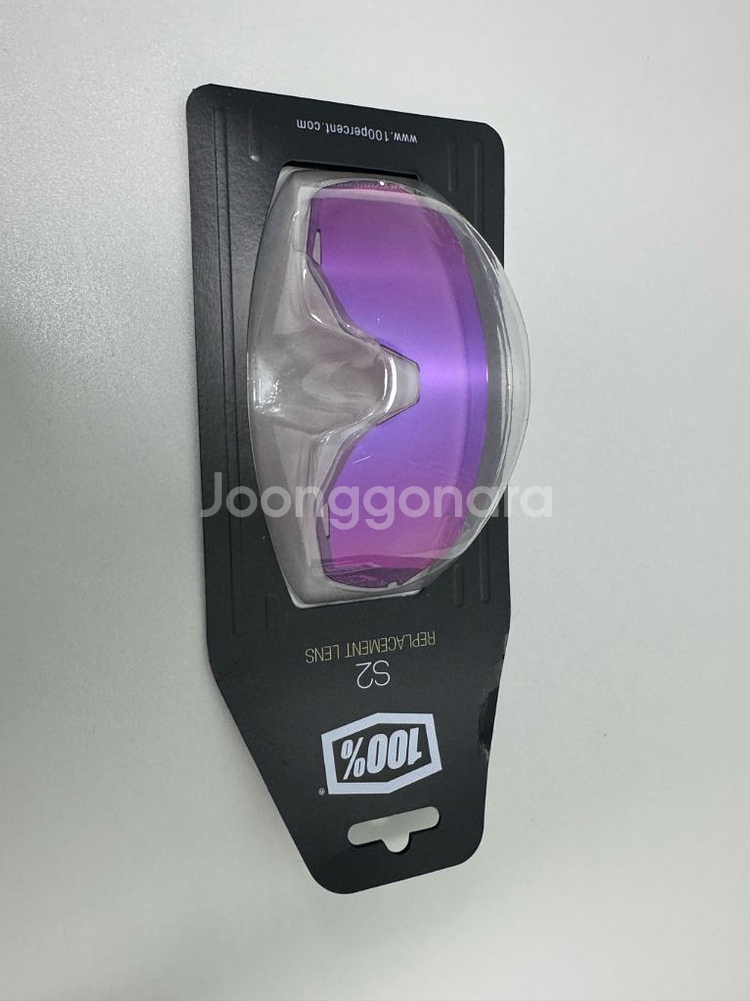 100% 백퍼센트 S2 교체용 미러 렌즈 퍼플 보라--1