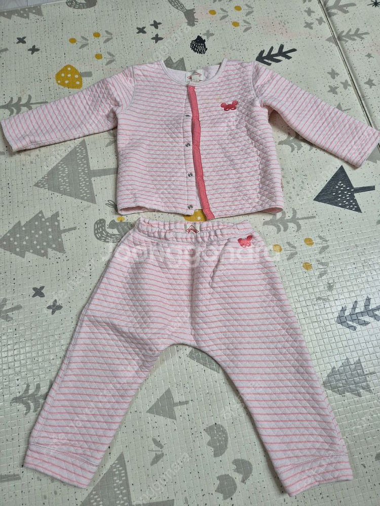 베베드피노 누빔 100사이즈 상하복세트--1