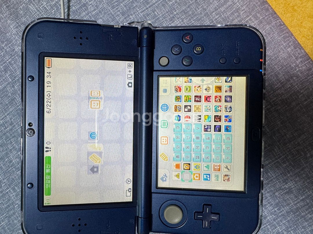 닌텐도3DS xl 메탈릭 블루--1