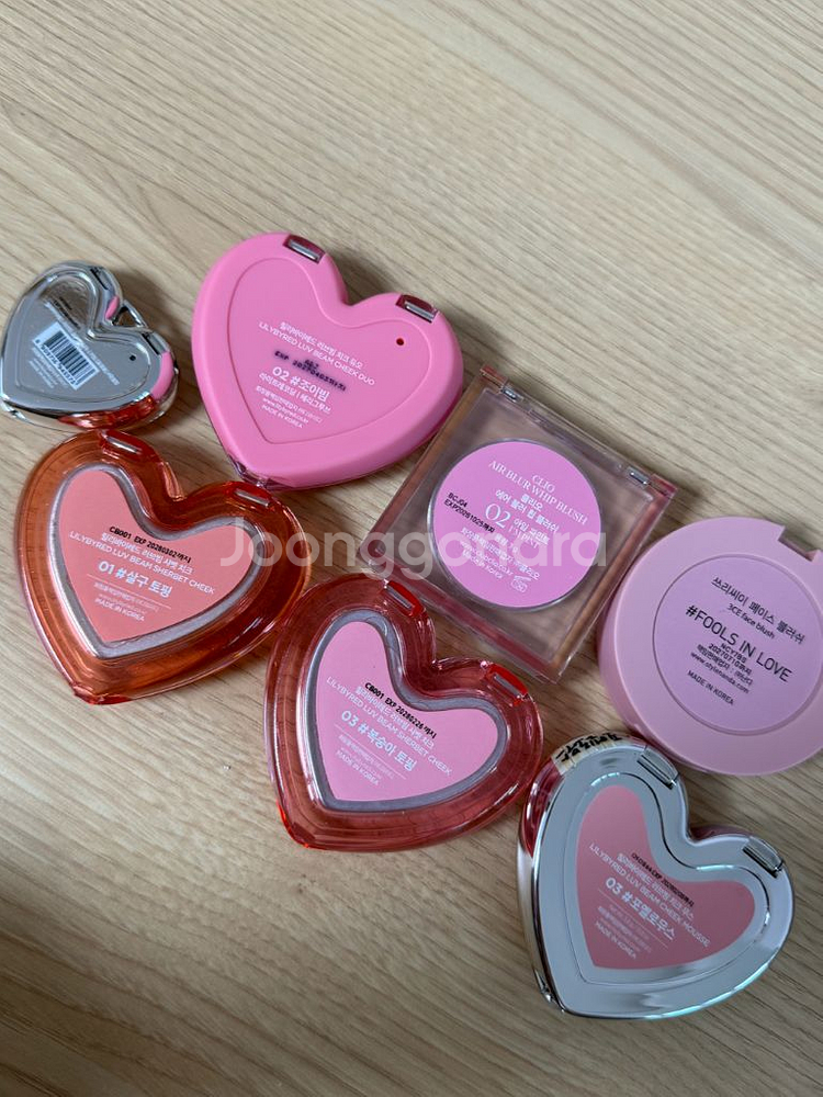 로드샵 블러셔 6종 일괄( 릴리바이레드 클리오 3ce--1