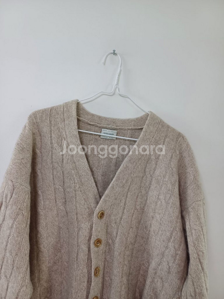 베네통 울.앙고라 토끼털 가디건(오버핏100)--1