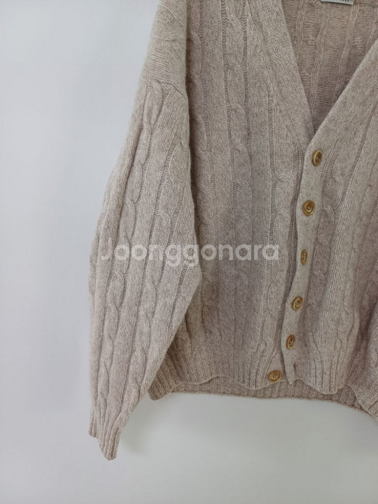 베네통 울.앙고라 토끼털 가디건(오버핏100)--2