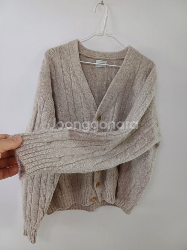 베네통 울.앙고라 토끼털 가디건(오버핏100)--3