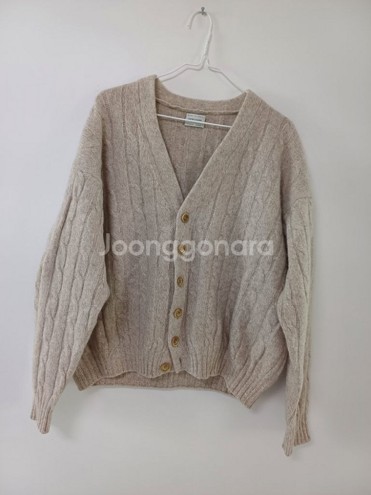 베네통 울.앙고라 토끼털 가디건(오버핏100)--8