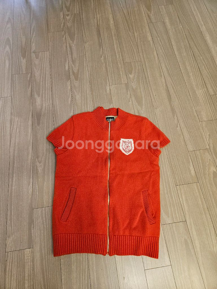 빈폴골프 여성 니트 반팔 집업 95--0