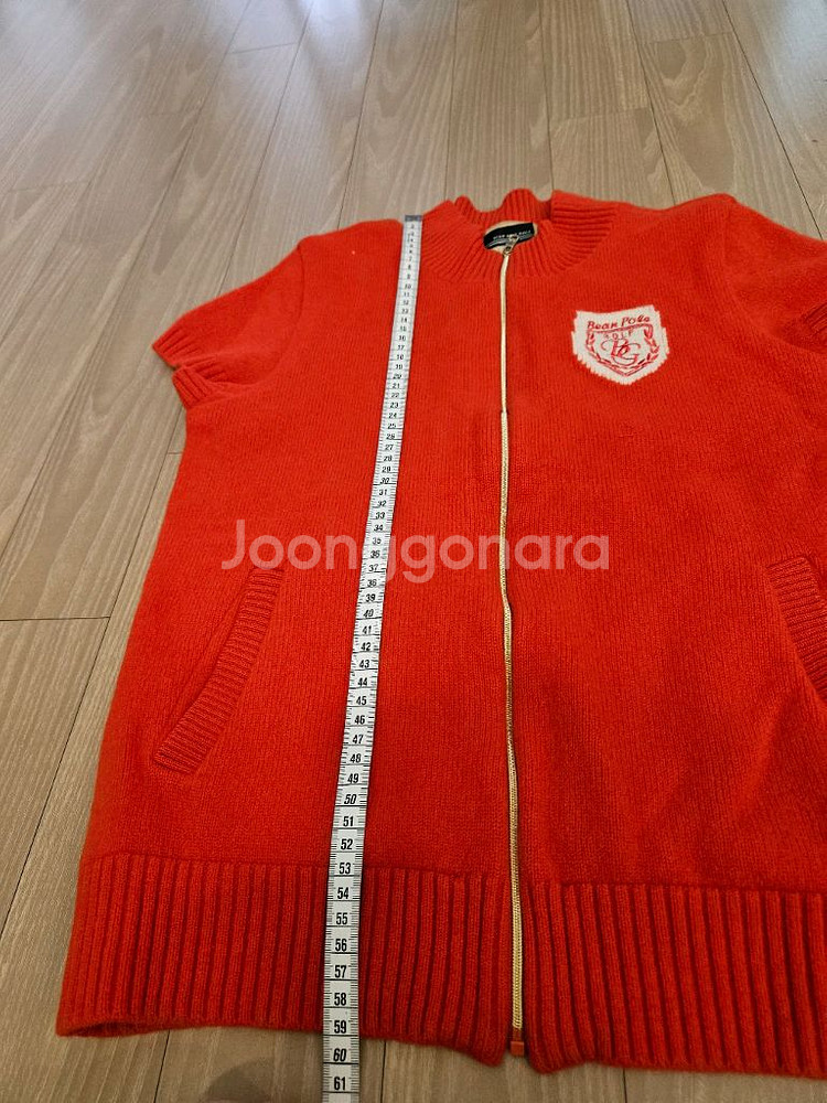 빈폴골프 여성 니트 반팔 집업 95--4