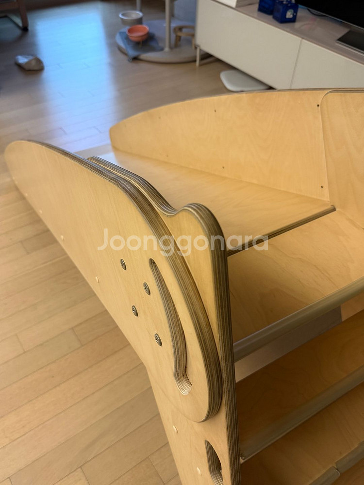 나스파 원목 유아 미끄럼틀 판매 합니다--1