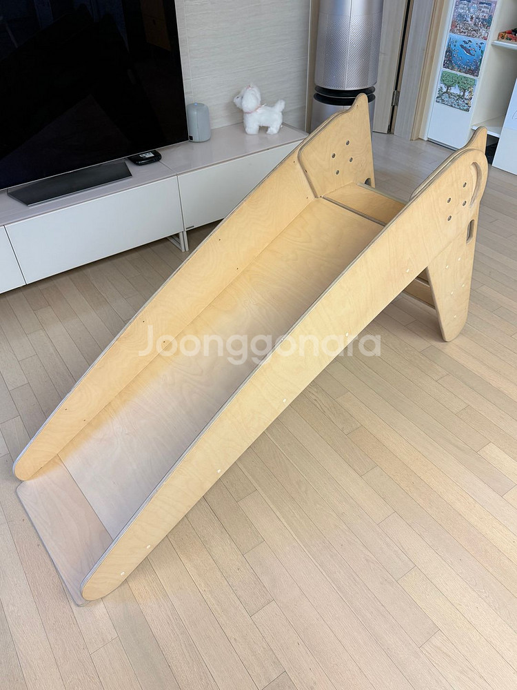 나스파 원목 유아 미끄럼틀 판매 합니다--5