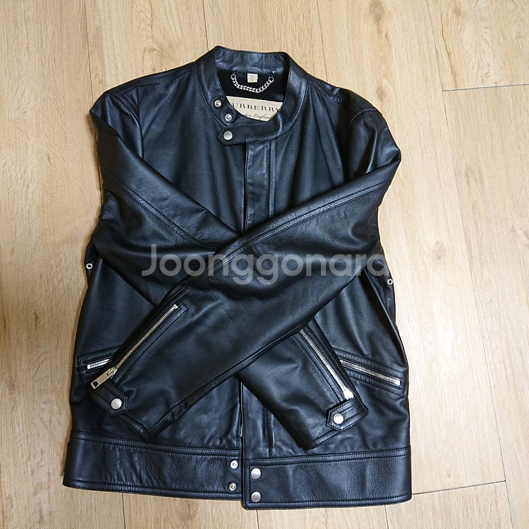 버버리남자가죽자켓--1
