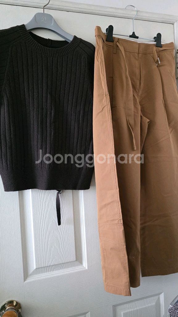 시스템 니트 조끼 백 텍스처 블록 스트랩 니트 베스트--1