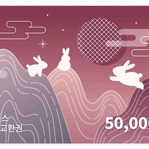 스타벅스 e카드 5만원 교환권