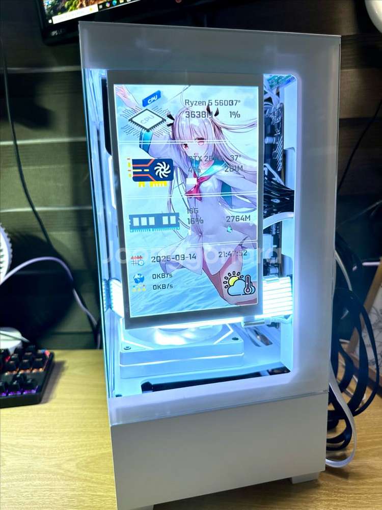 데스크탑 PC 컴퓨터 팝니다. 게이밍·영상편집·화이트--0
