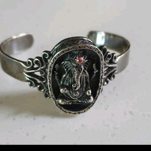 가네샤 조각 스털링실버 뱅글 팔찌