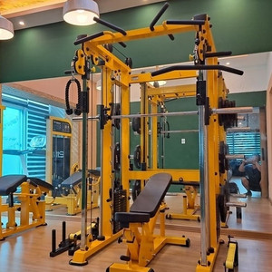 피티샵용 복합운동기구 듀얼풀리+스미스하프랙 판매합니다.