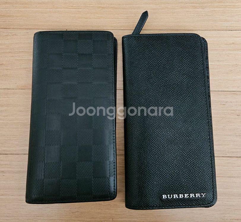 정품-루이비통 브라짜 장지갑 , 버버리 장지갑--0