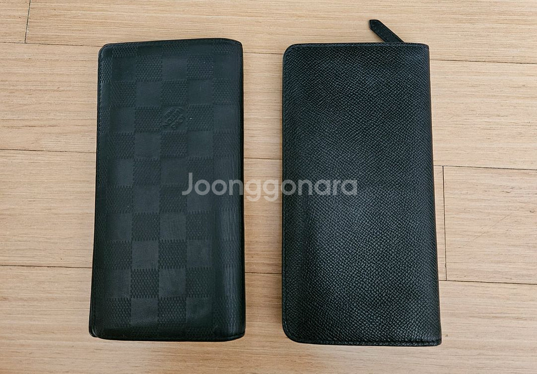 정품-루이비통 브라짜 장지갑 , 버버리 장지갑--1