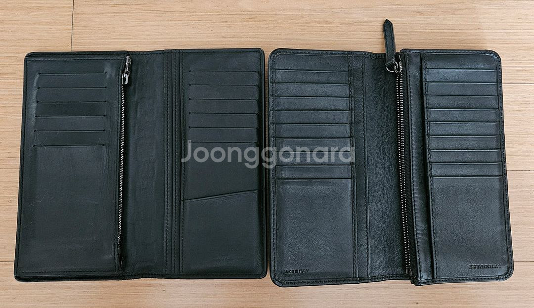 정품-루이비통 브라짜 장지갑 , 버버리 장지갑--2