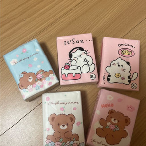 캐릭터 휴대용 티슈 8매입 5개