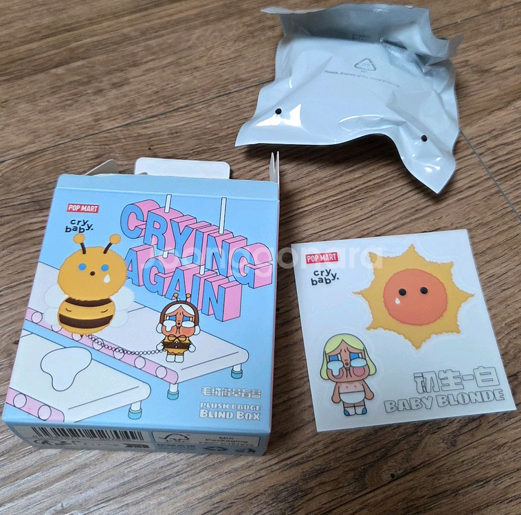 급처)크라이베이비 뱃지 새상품 금발머리 블론디 팝마트--0