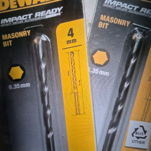 디월트 콘크리트 비트 4,5,6,6.5mm 새제품
