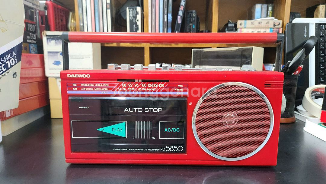 (고장) 대우 RC-5850 레트로 카세트--0