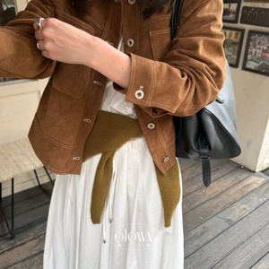 브론즈 스웨이드 자켓 (카멜)