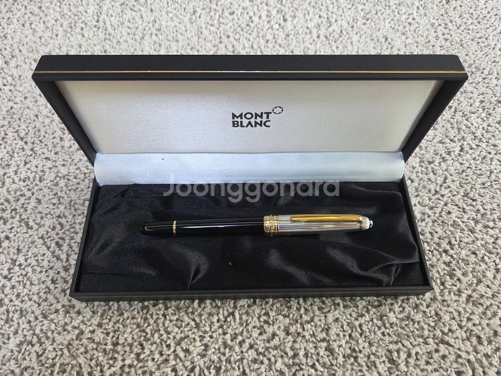 몽블랑 1441 솔리테어 듀에 실버 M 만년필--0