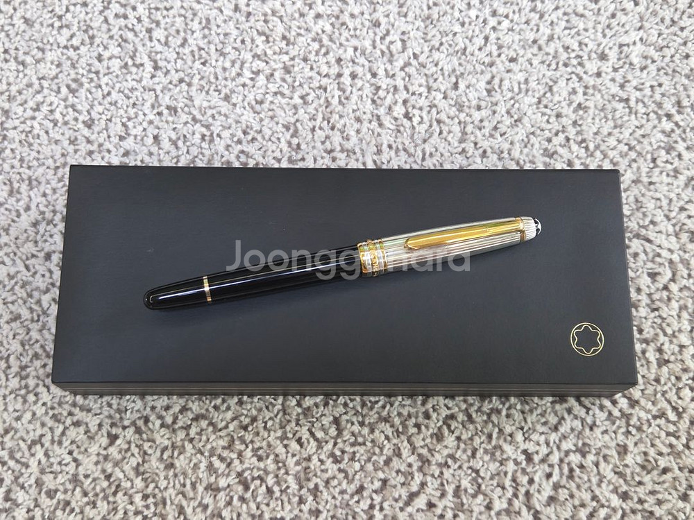 몽블랑 1441 솔리테어 듀에 실버 M 만년필--8