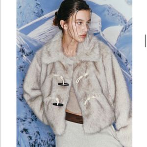 아수라ASURA TOGGLE FUR JACKET 베이지