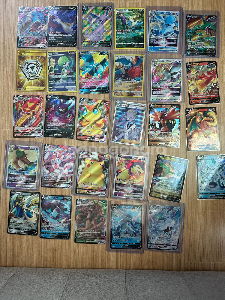 레쿠쟈V sr,에브이V sr 외 v,vmax 포켓몬카드--0