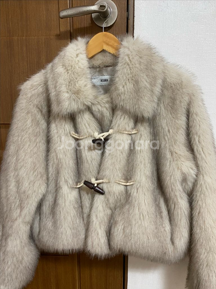 아수라ASURA TOGGLE FUR JACKET 베이지--8