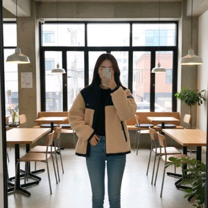 [S]<내셔널지오그래픽>코스토니 플리스 배색집업