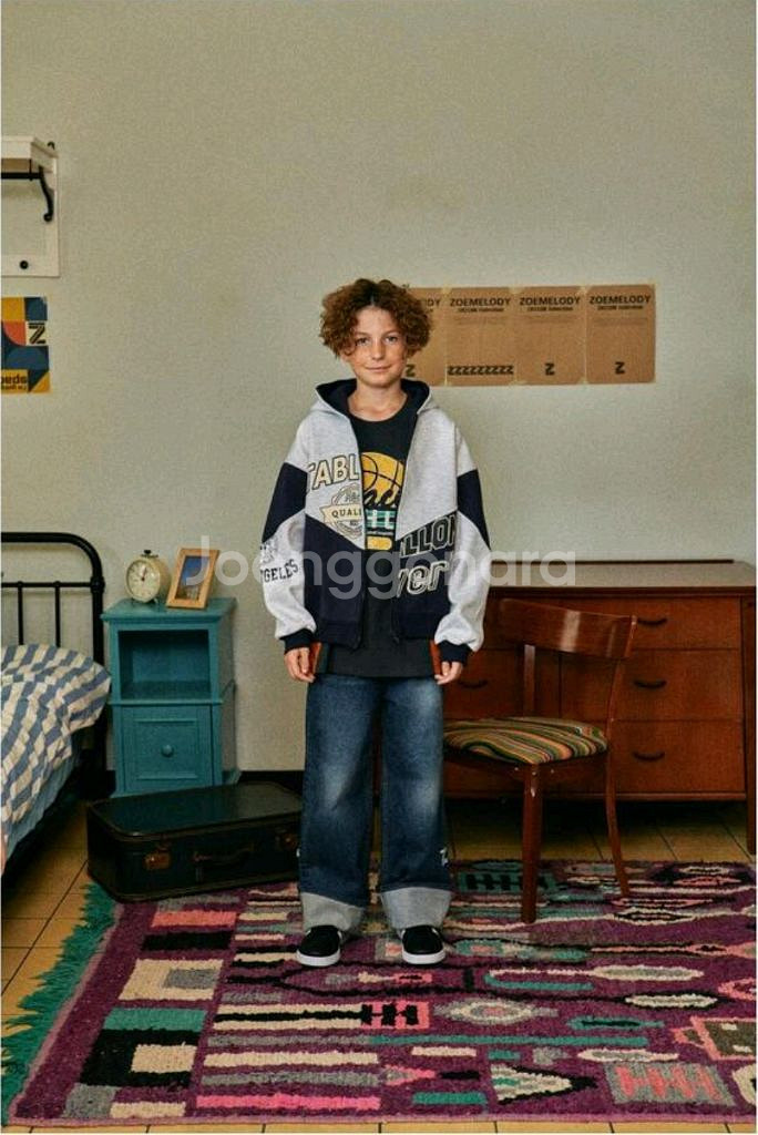 가격내림) 조이멜로디 롤업청바지 새상품 130사이즈--0